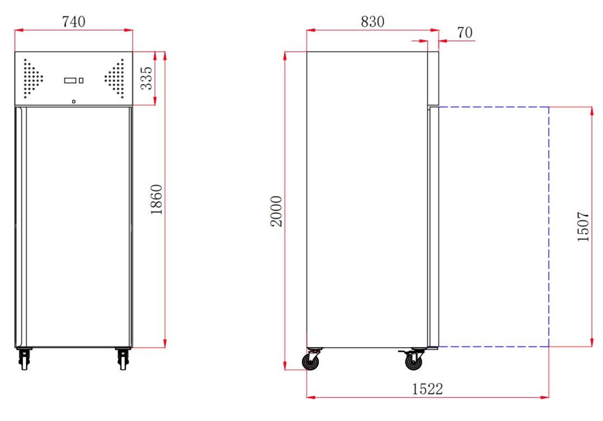 Picture of FREEZER SS 1 DOOR