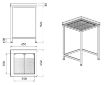 Picture of WORKTABLE CORNER WITH INTEGRATED DRIP-TRAY 650X650