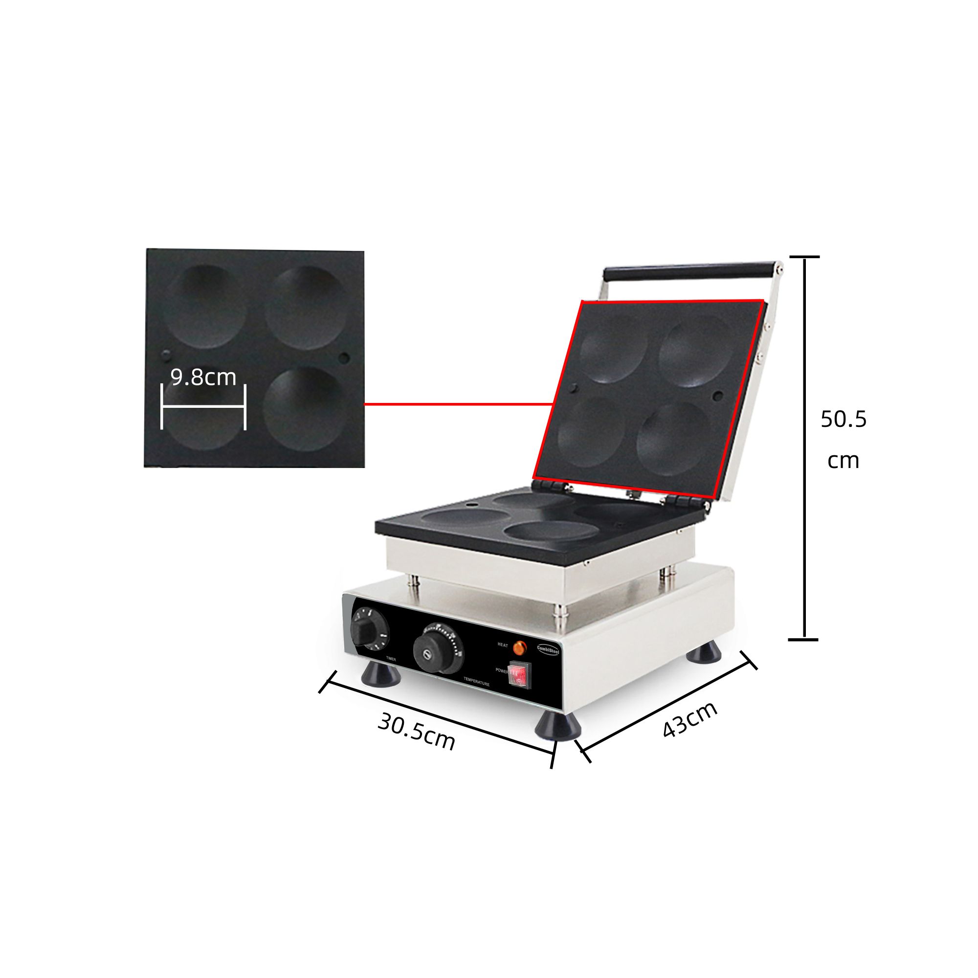 Picture of PANCAKE MAKER 4PCS - AMERICAN - Ø10CM