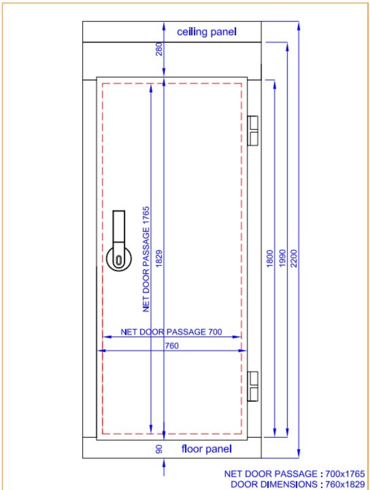 Picture of COLD AND FREEZER ROOM 2400x2100x2200 - 120 MM