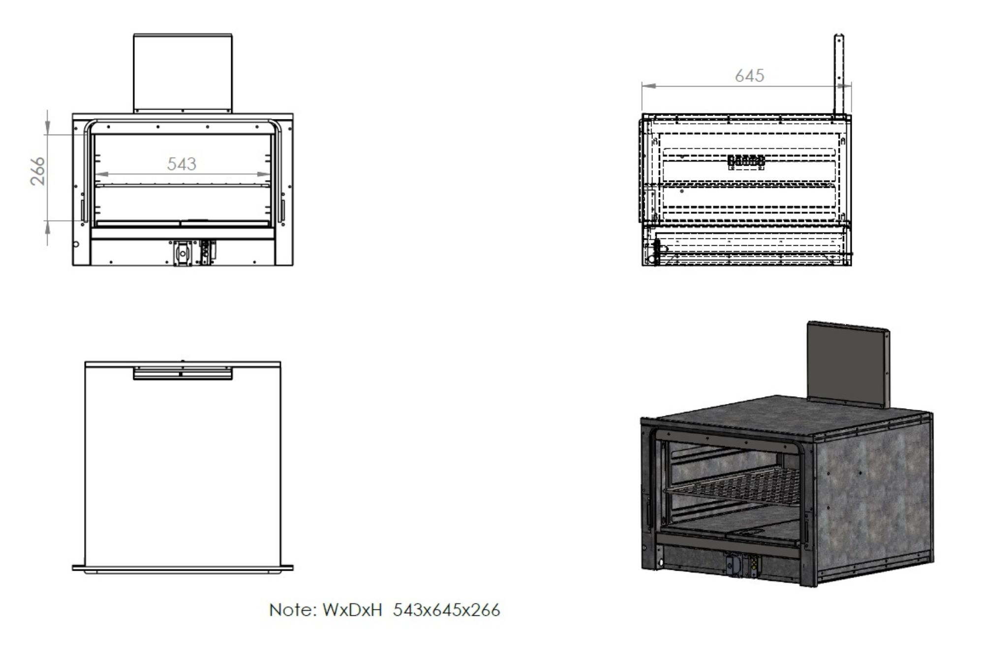 Picture of CombiSteel Base 900 Freestanding Gas Stove 4 Burner With 18 kW Electric Oven