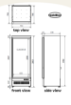 Picture of Combi Silver Glass Door Display Fridge JDE-600R
