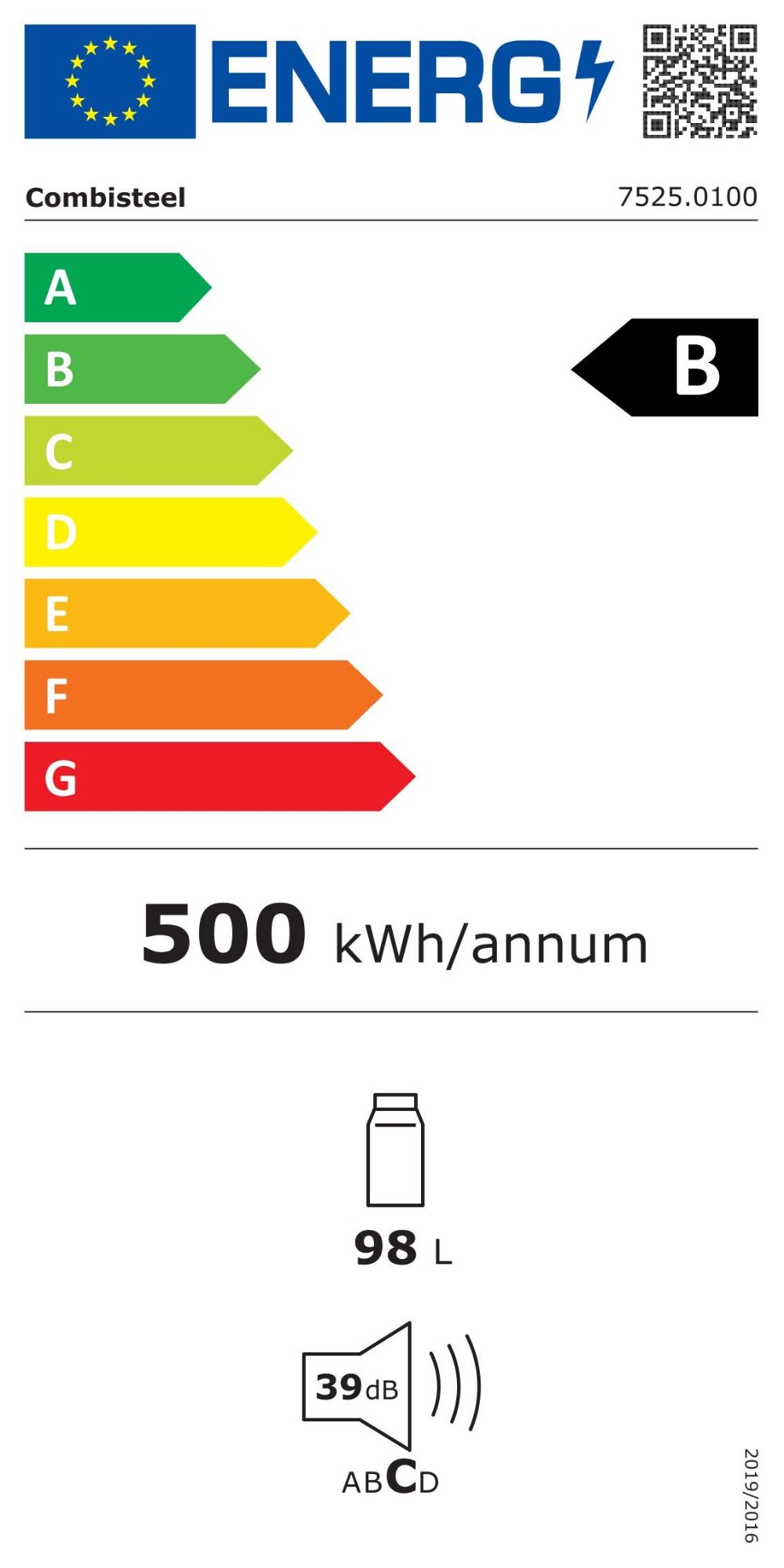 Picture of CombiSteel Dry Age Display Fridge 127L