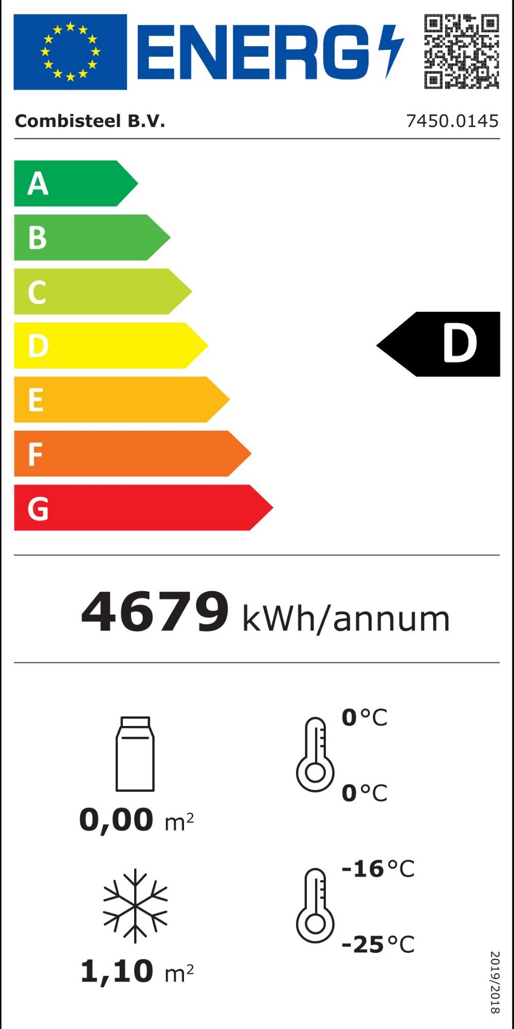 Picture of CombiSteel Glass Door Freezer 1079BL