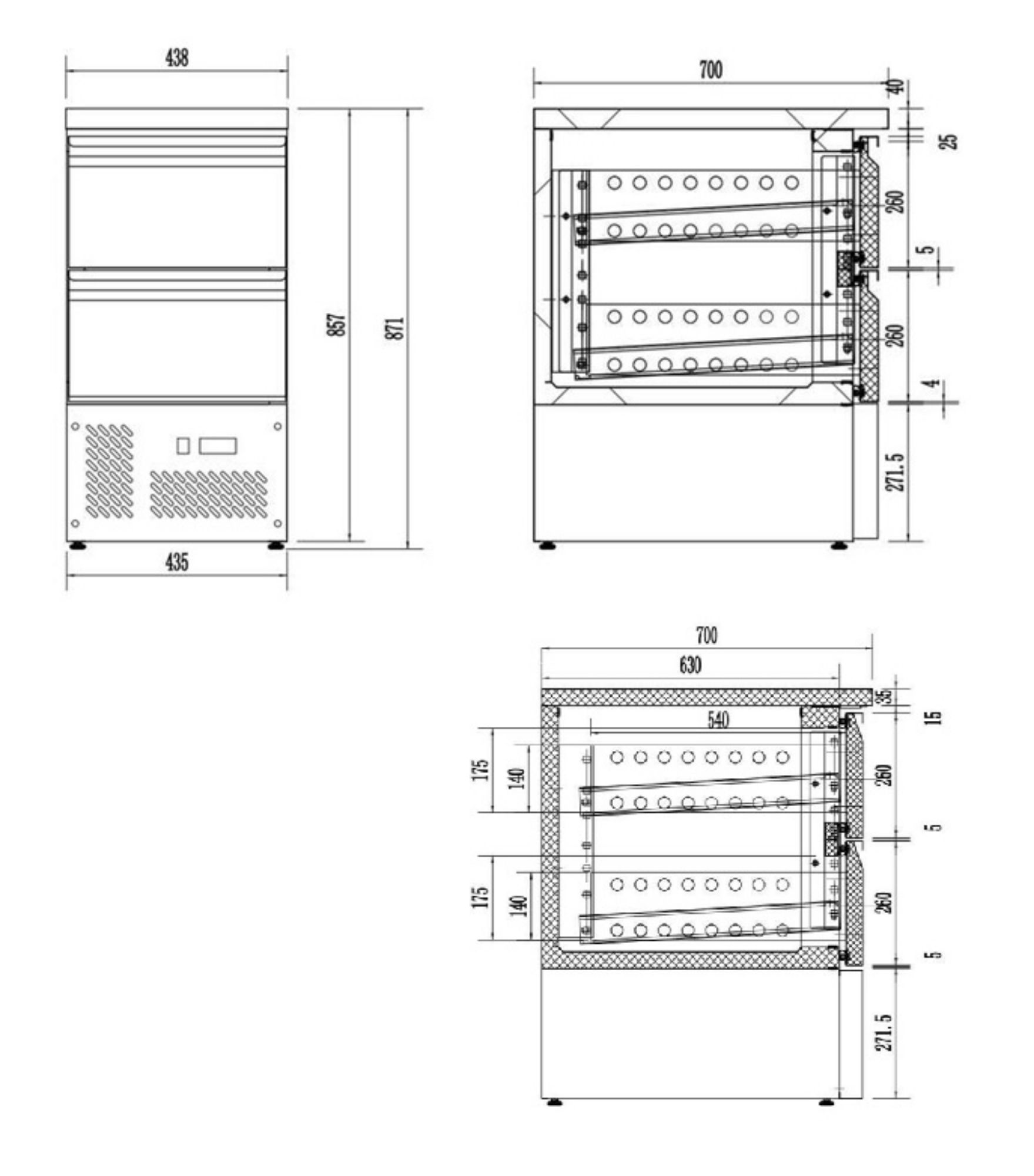 Picture of Combisteel 2 Drawer Counter Prep Fridge