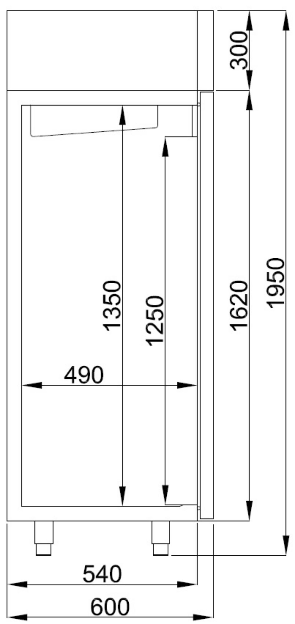 Picture of CombiSteel Refrigerator Stainless Steel 400 LTR Static