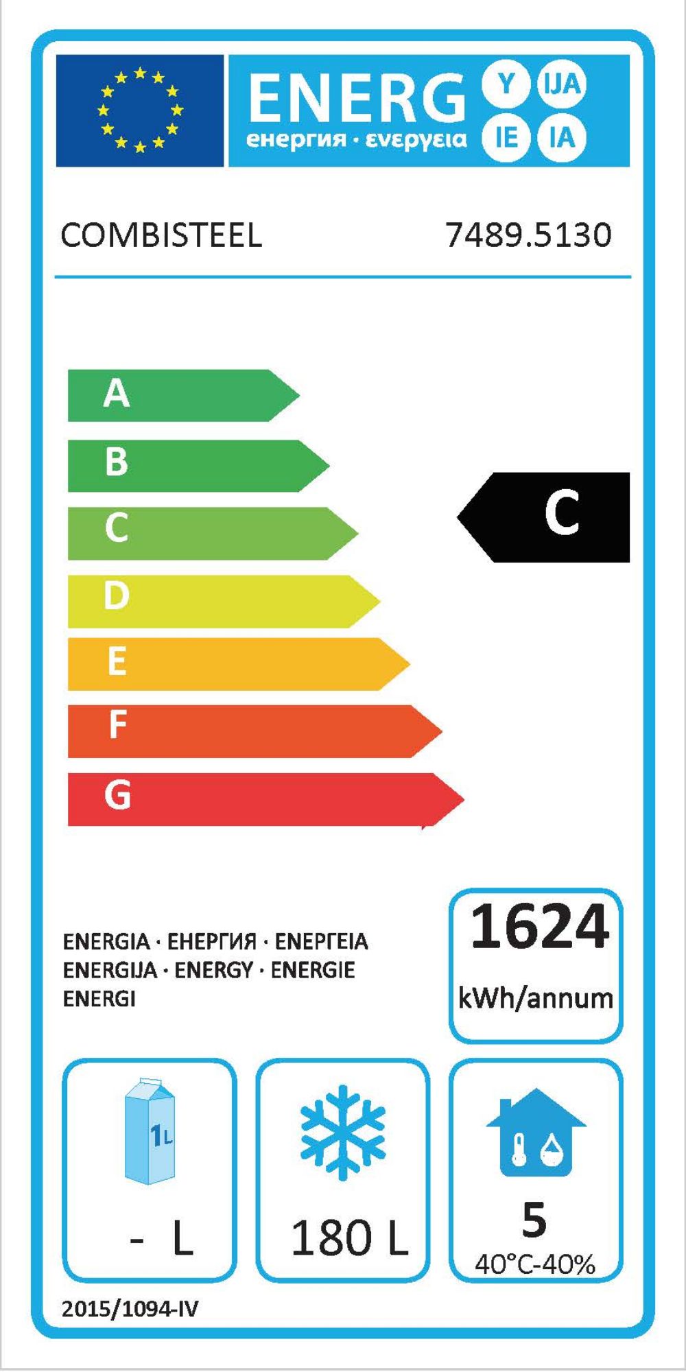 Picture of CombiSteel Counter 700 Freezer Negative Counter 2 Door Mono Block Energy Line