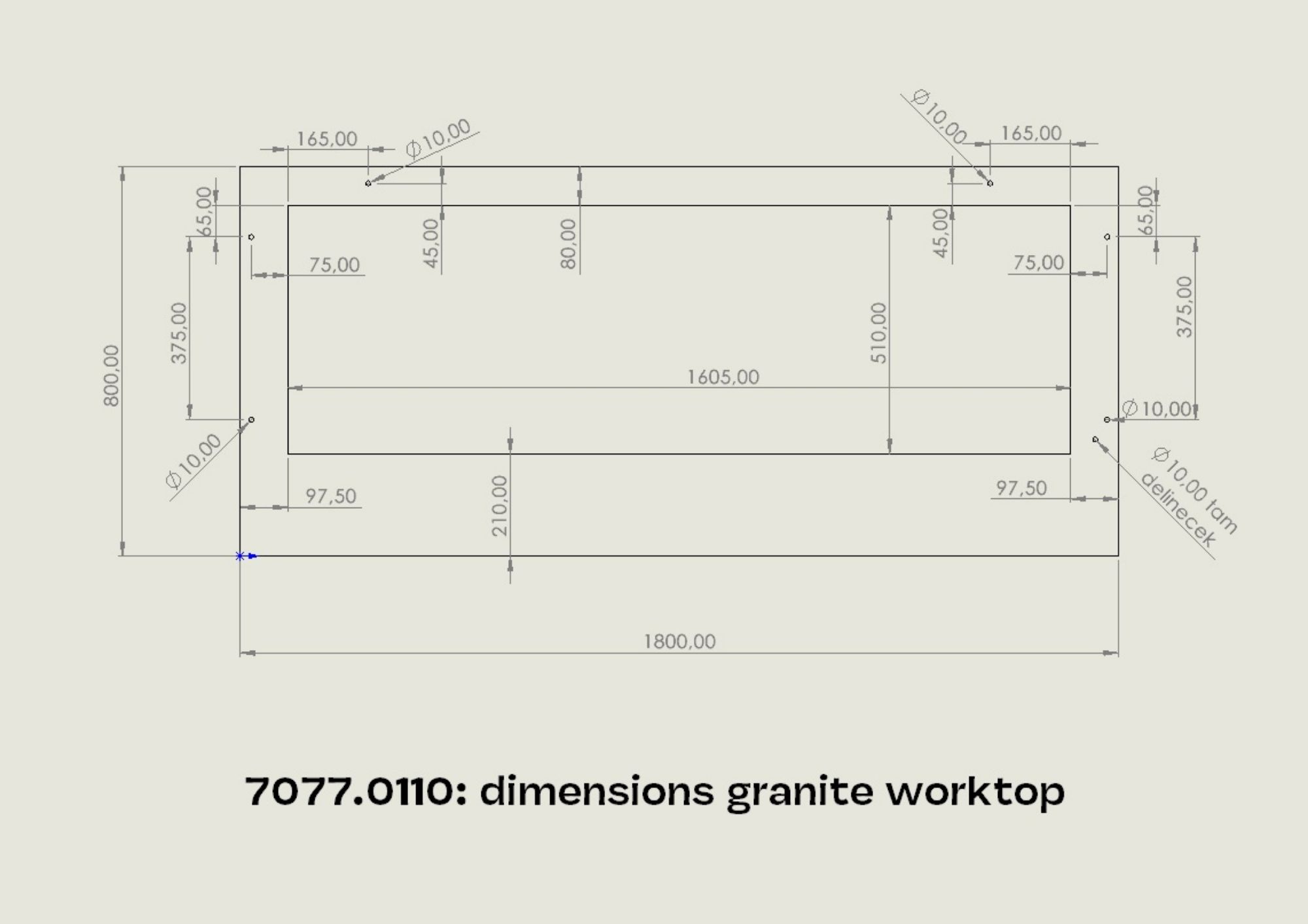 Picture of CombiSteel Refrigerated Buffet 5/1 GN Sliding Glass