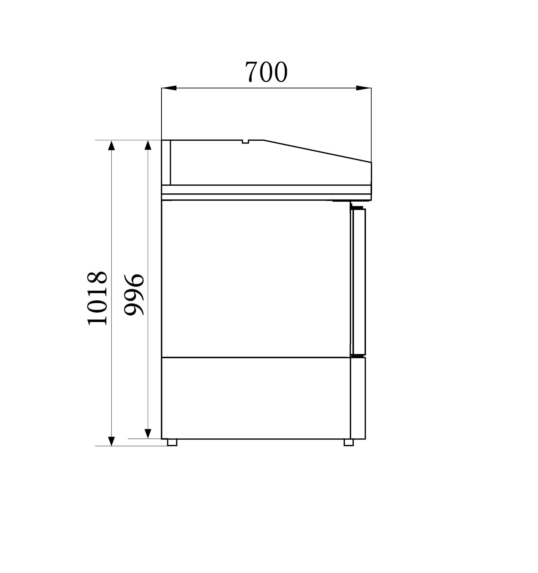 Picture of CombiSteel Pizza Preparation Counter 3 Doors Compact Line