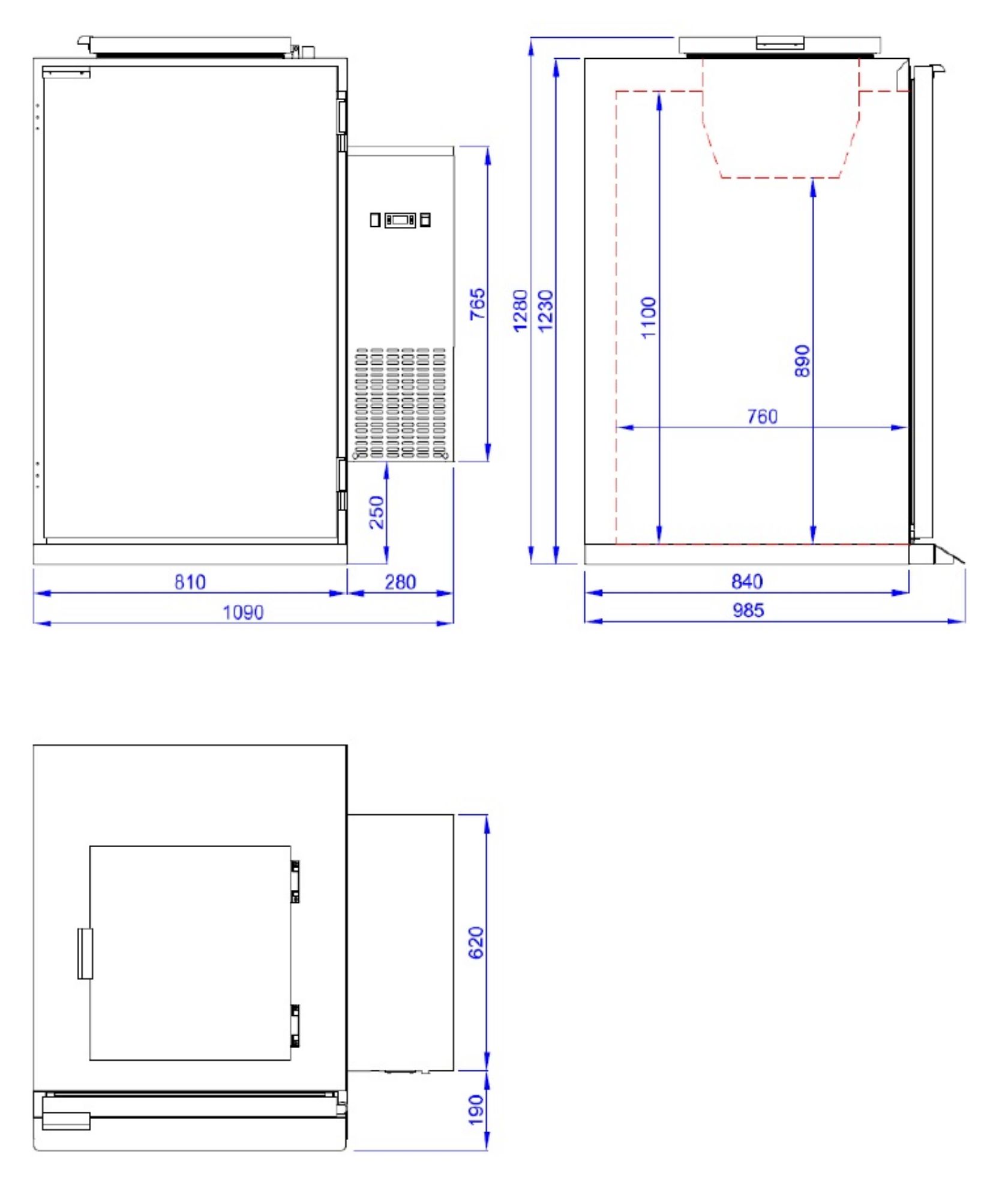 Picture of CombiSteel Waste Refrigerator 1X 240L