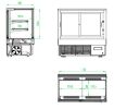 Picture of CombiSteel Cold Straight Glass Cake Display 1200