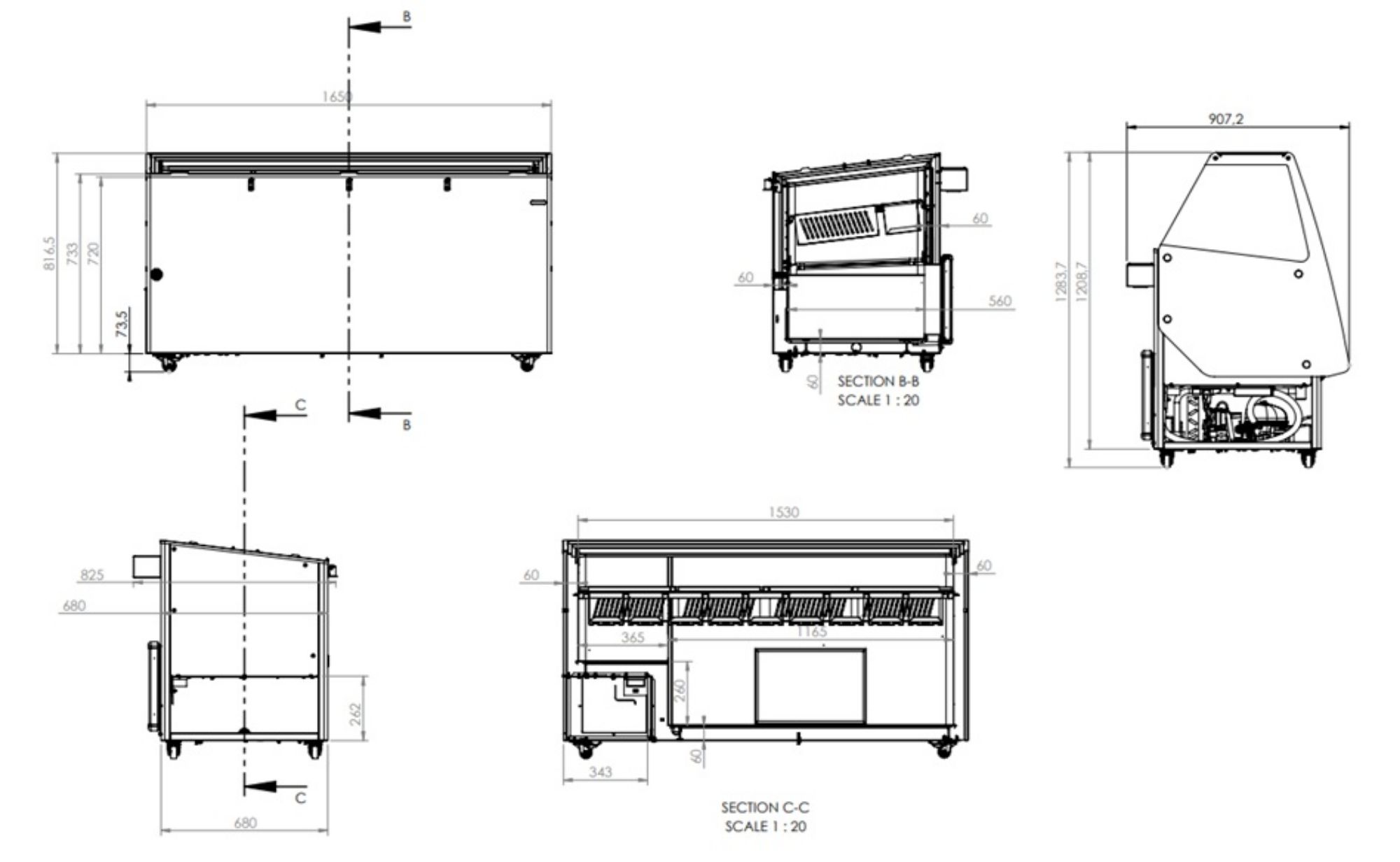 Picture of Combi Cuba Ice Cream Display Fridge