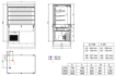 Picture of CombiSteel Drop-In Cubic Refrigerated Display WALL MODEL - ROLL UP 3/1