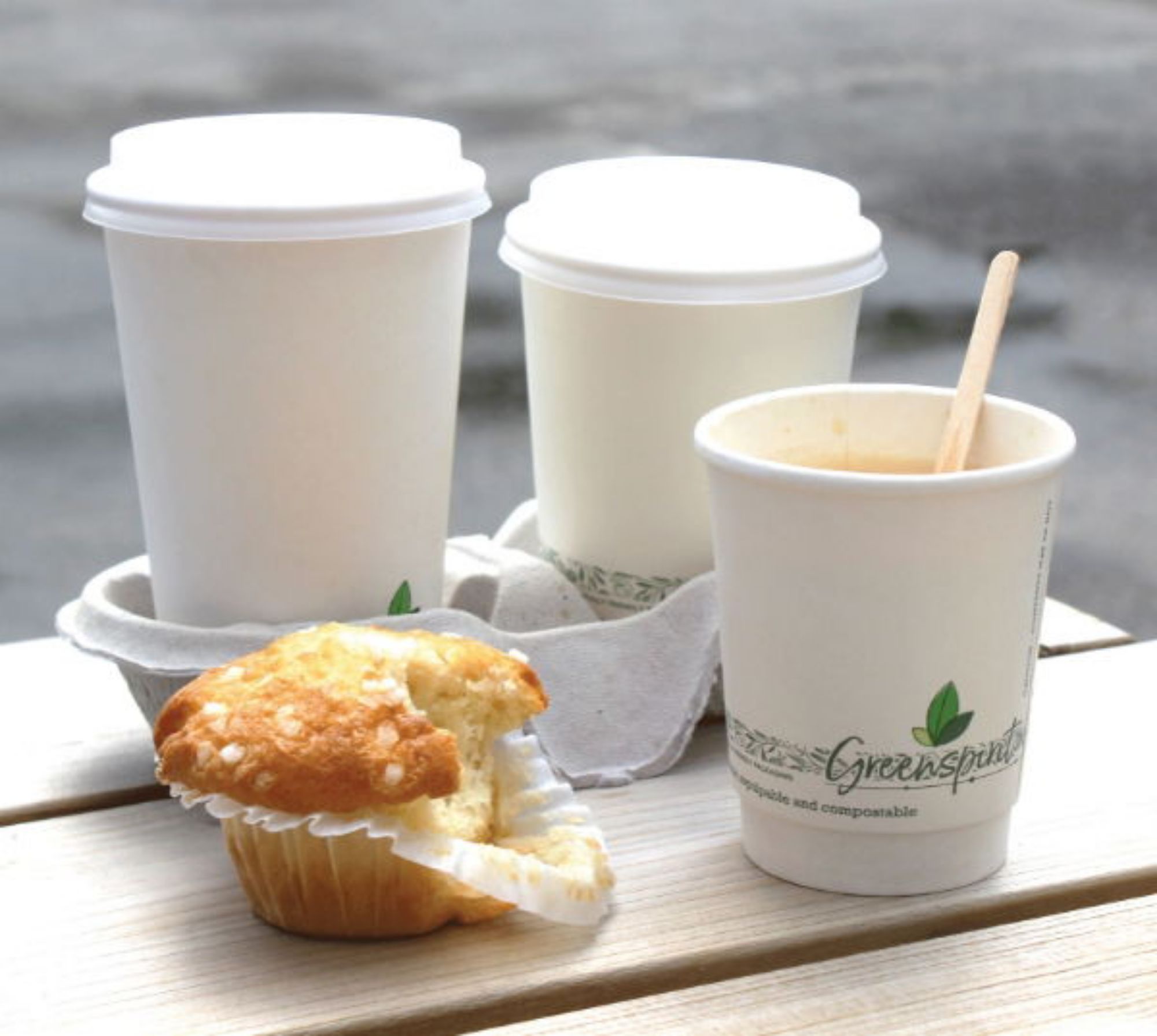 Picture of 16oz White Greenspirit Aqueous DW Hot Cups (20x25)