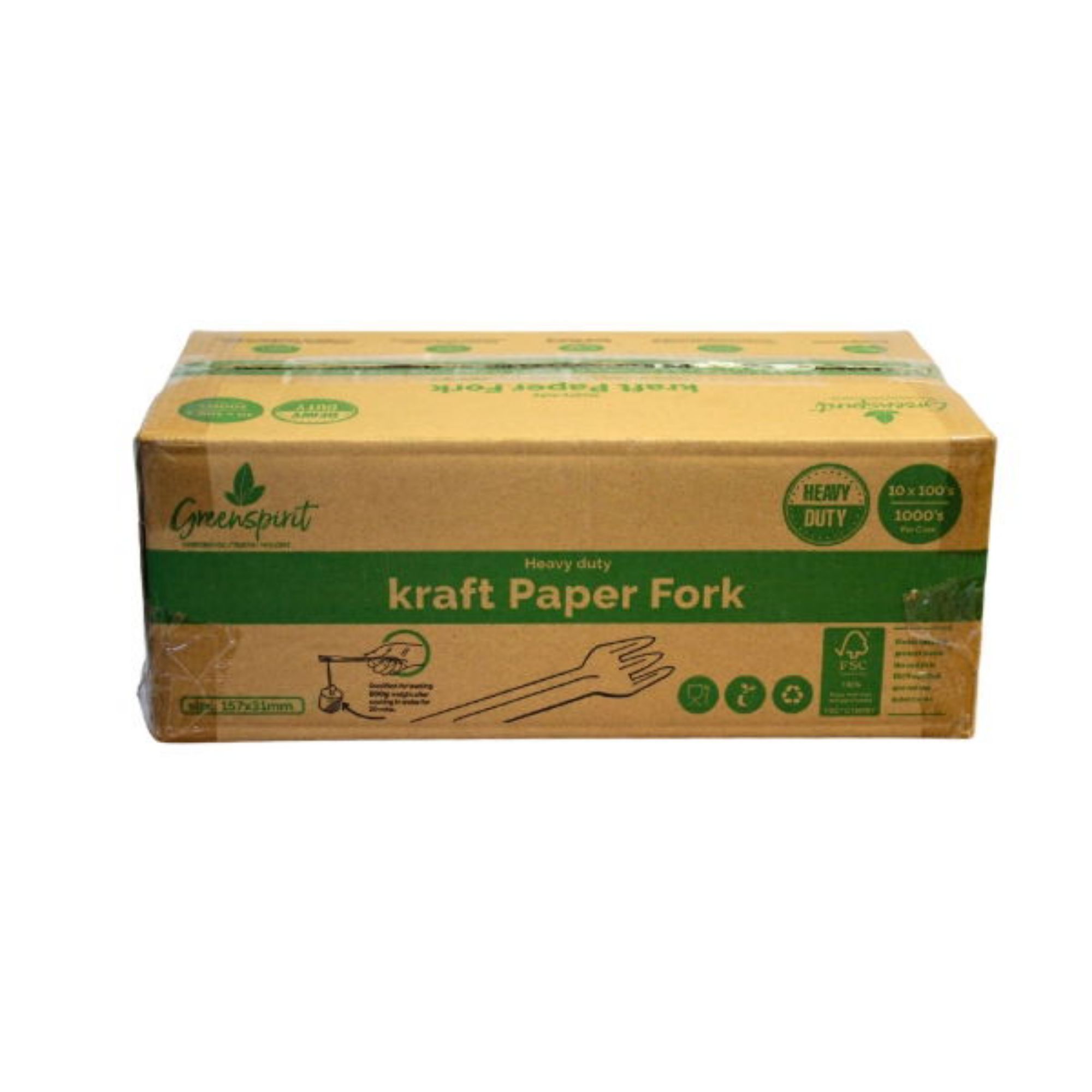 Picture of NEW Heavy Duty Kraft Paper Fork (10 x 100's)