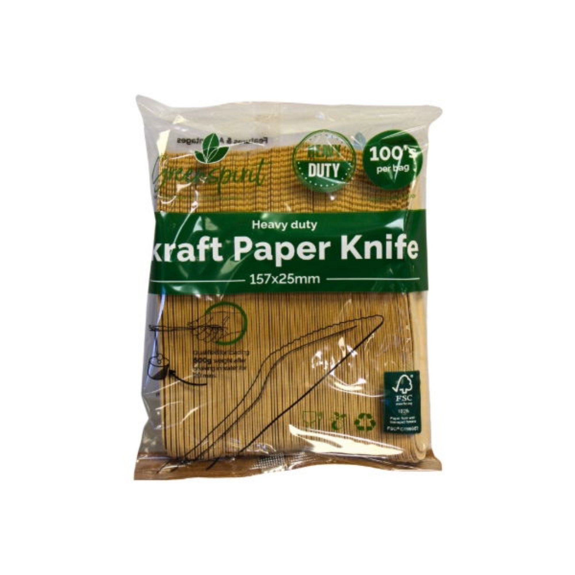 Picture of NEW Heavy Duty Kraft Paper Knife (10 x 100's)