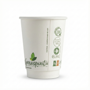 Picture of 12oz White Greenspirit Aqueous DW Hot Cups (20x25)
