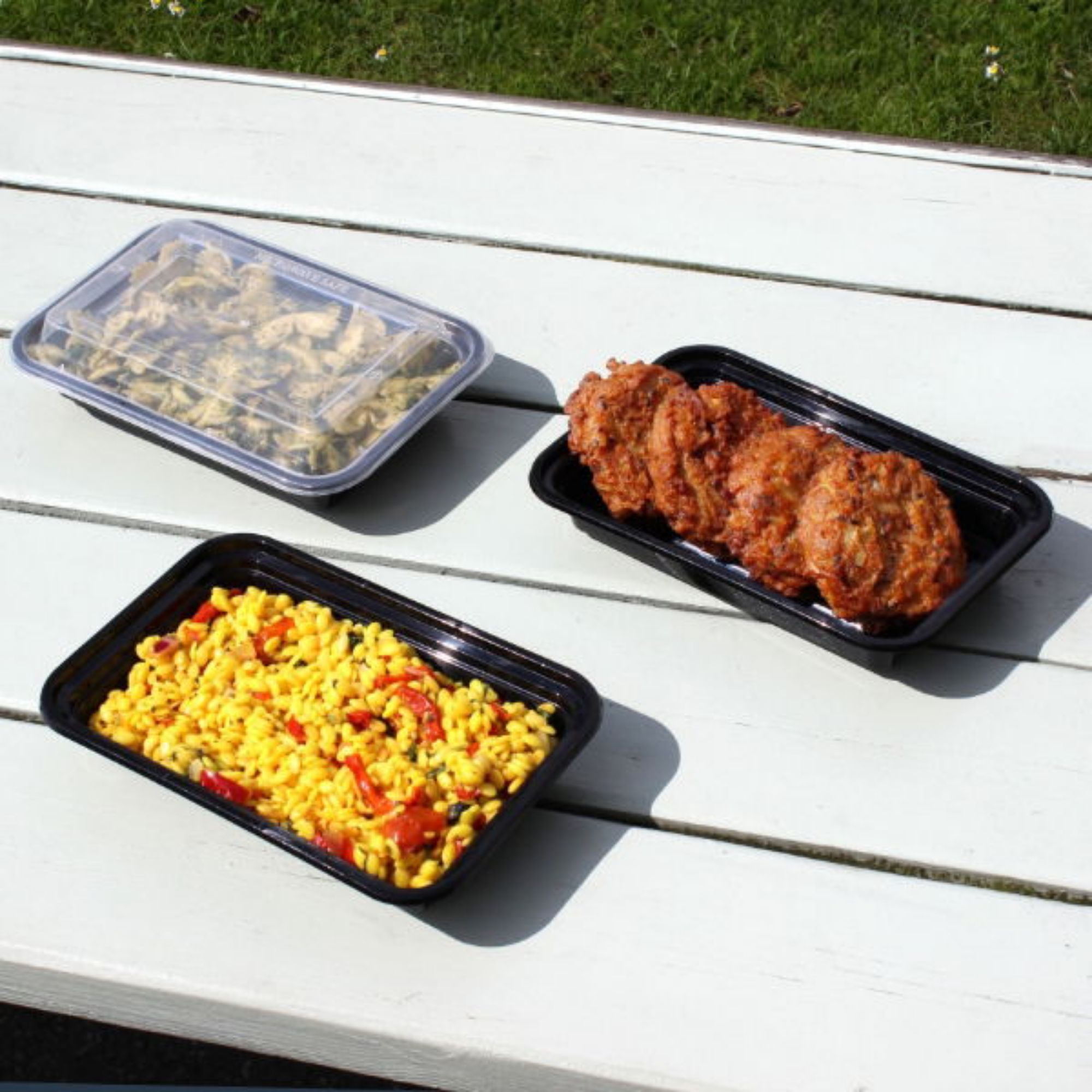 Picture of 16oz Onyx PP Microwavable & Reusable Black Base Clear Lid (6x25)