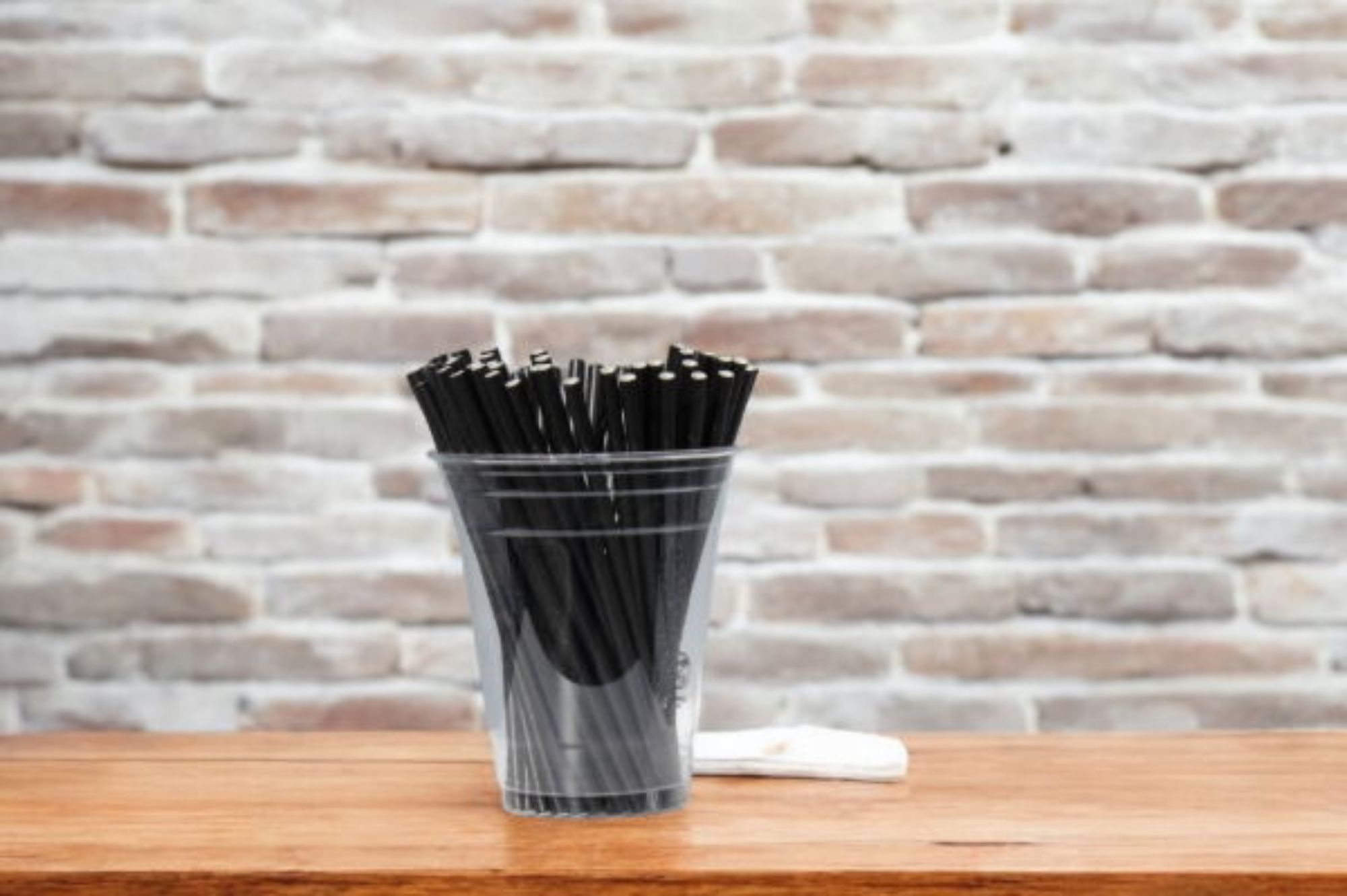 Picture of 5x140mm 3ply Greenspirit Paper Cocktail Straws Black(20x250)