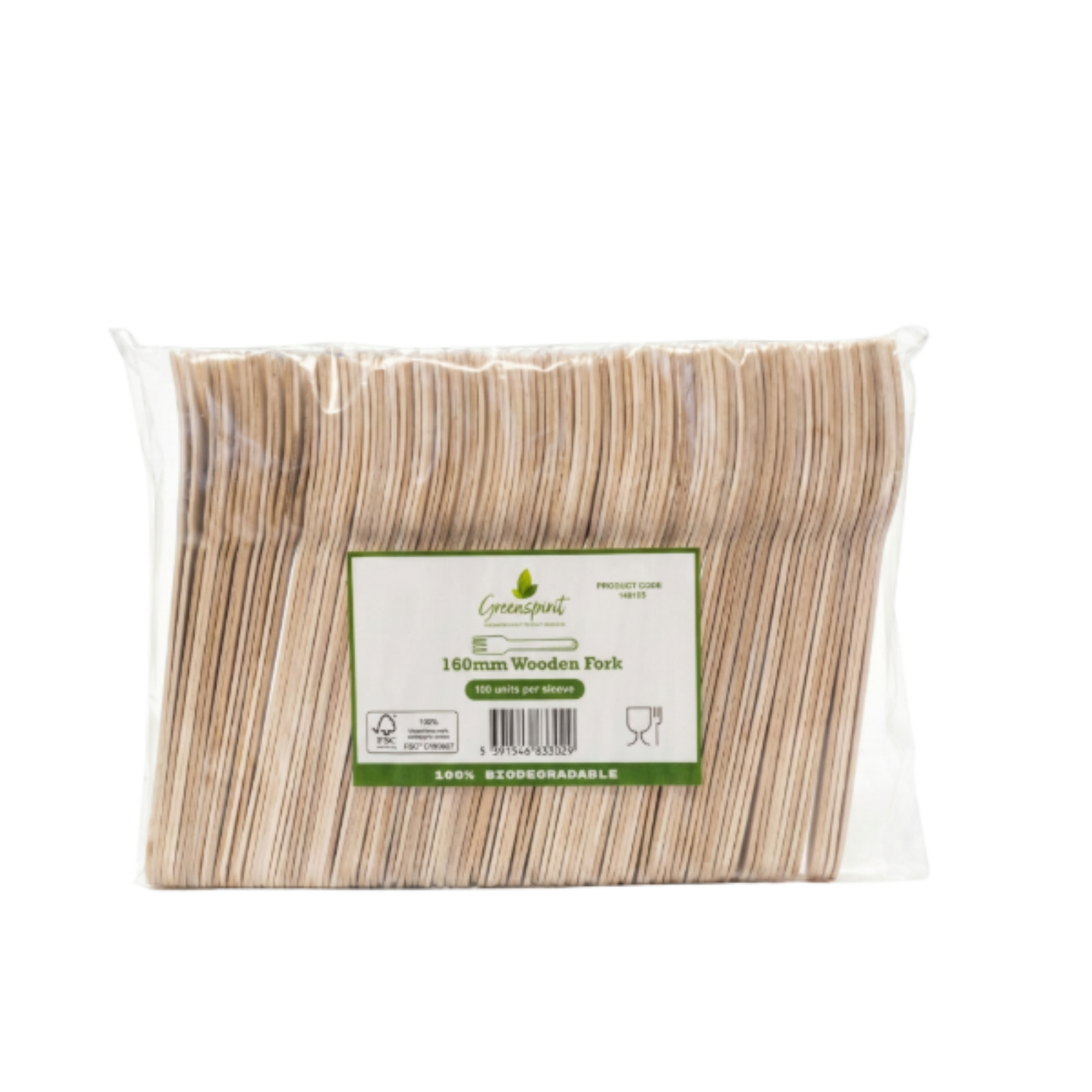 Picture of 160mm Greenspirit Wooden Fork (10x100)