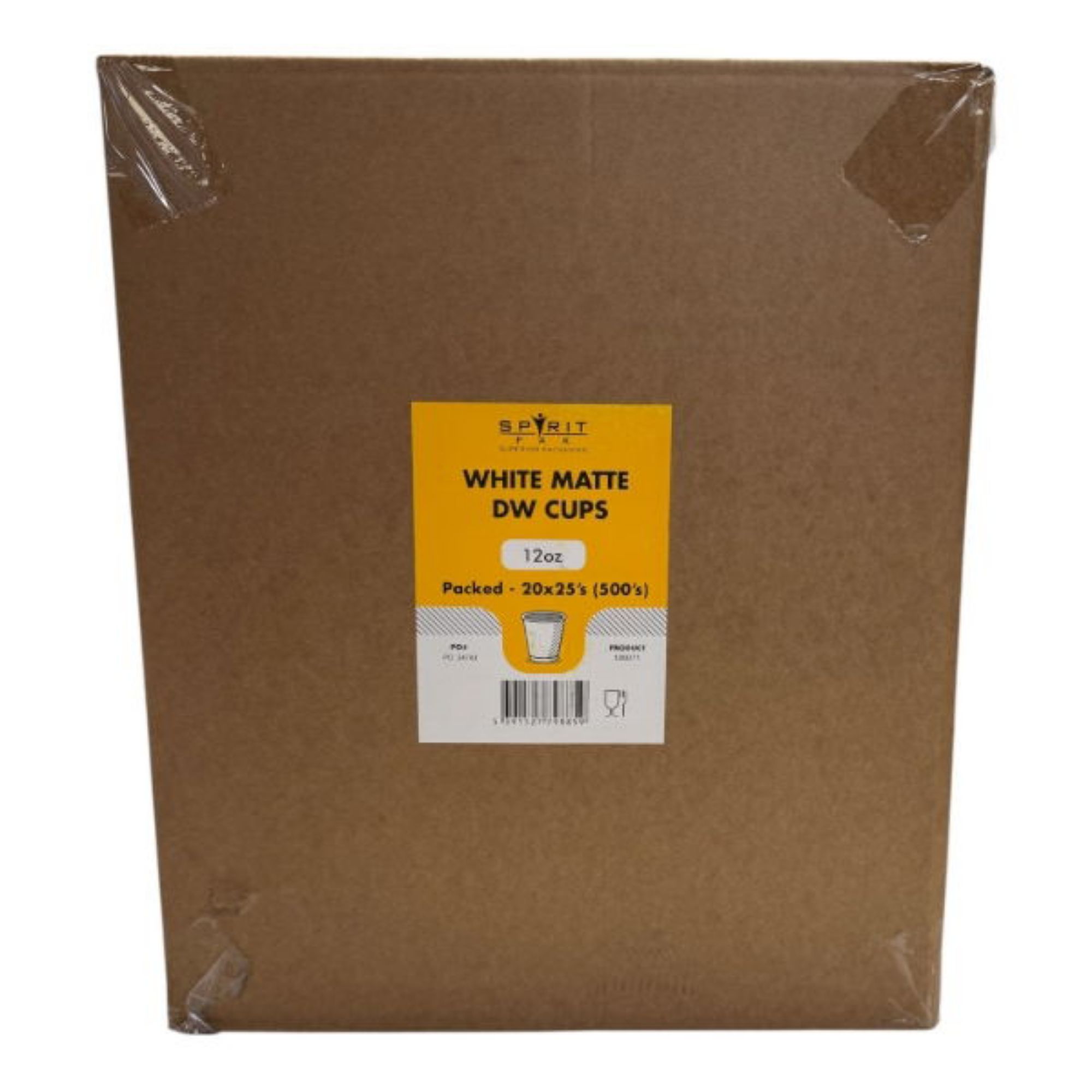 Picture of 12oz White Matt PE DW Hot Cups (20x25)