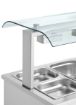 Picture of INOMAK Bain Marie With Double Sneeze Guard 3 x GN1/1 MRV711