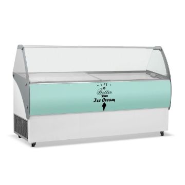 Picture of CRYSTAL Crystal 557L Elegante Ice Cream Display VENUSELEGANTE56