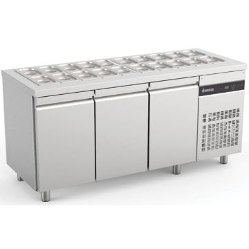 Picture of INOMAK Inomak Triple Hinged Door Gastronorm Saladette ZNF999-HC