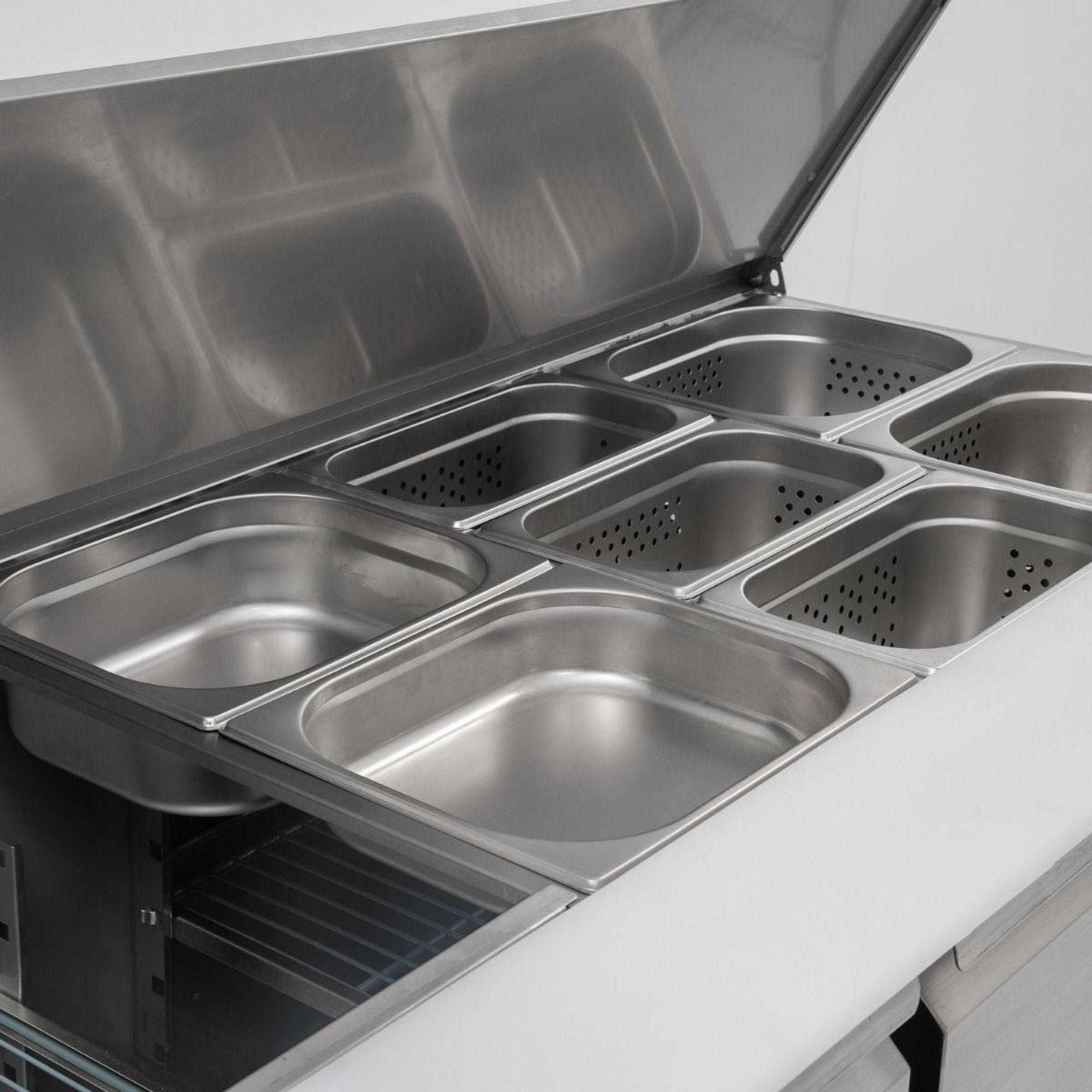 Picture of KOLDBOX 392L Compact Double Door Refrigerated Saladette KXCC3-PREP