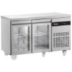 Picture of INOMAK 274L Double Hinged Glass Door Gastronorm Counter Refrigerator PN99CR-HC