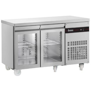 Picture of INOMAK 274L Double Glass Door Counter Refrigerator PN99CR-HC