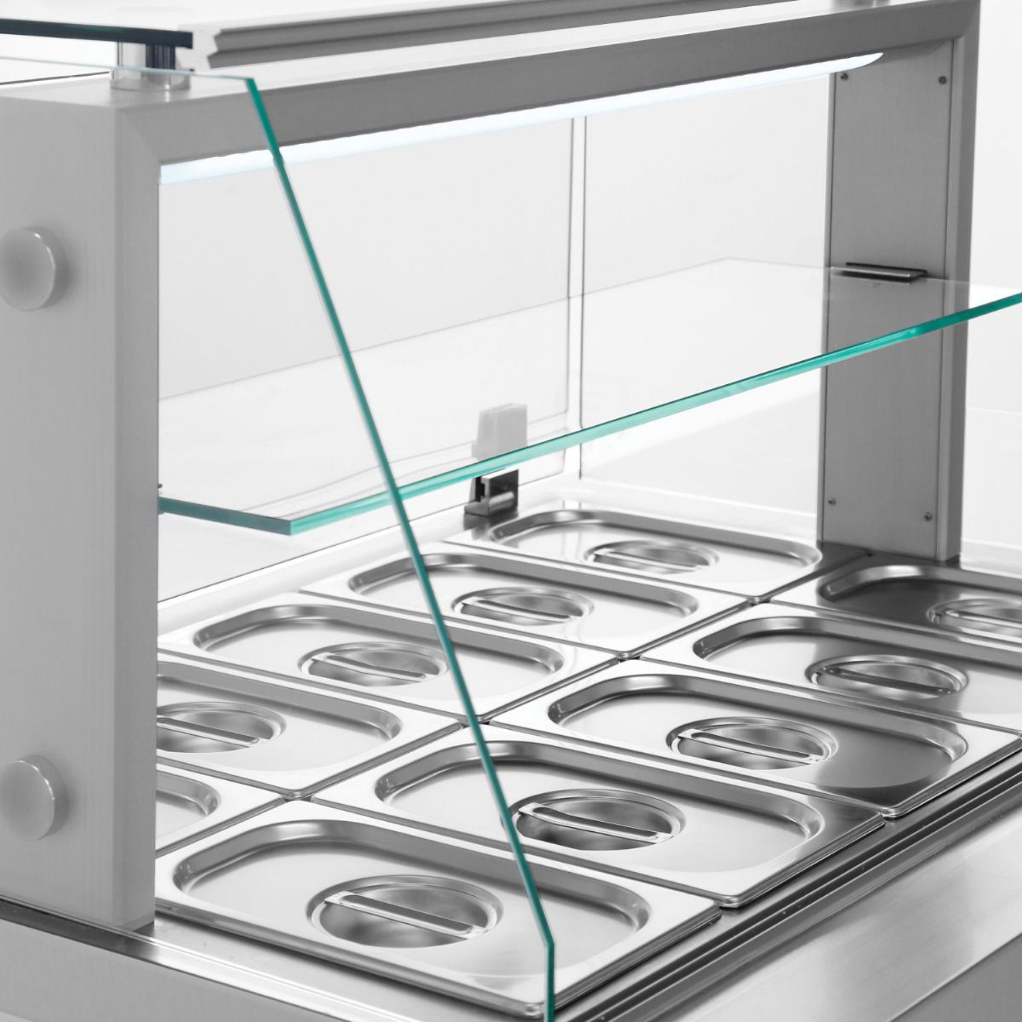 Picture of INOMAK Triple Hinged Door Saladette With Display Case ZQFP999