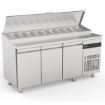 Picture of INOMAK Triple Hinged Door Gastronorm Prep Counter With Raised Collar ZPZP999