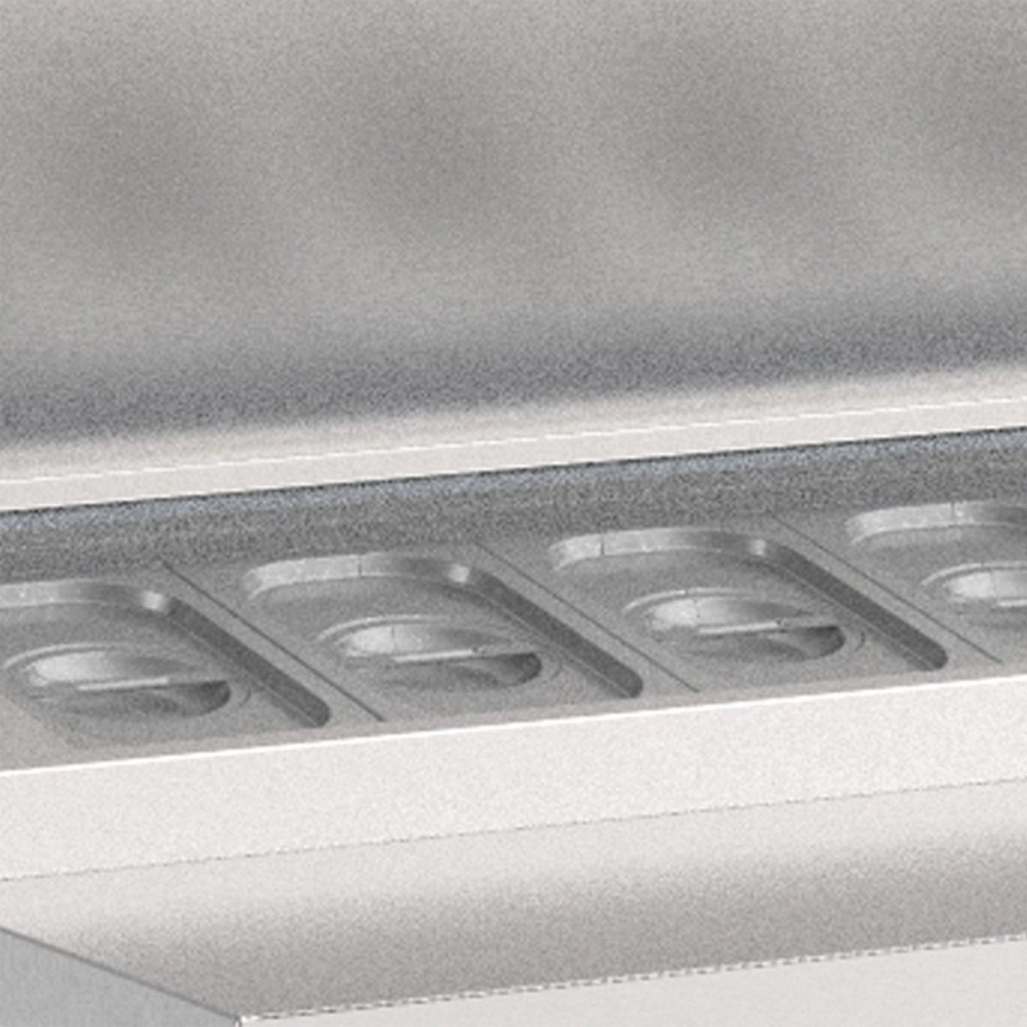 Picture of INOMAK Triple Hinged Door Gastronorm Prep Counter With Raised Collar ZPZP999