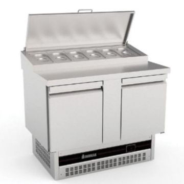 Picture of INOMAK Double Hinged Door Compact Gastronorm Prep Counter BPZP7300