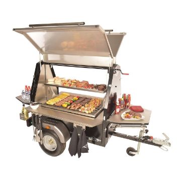 Picture of Trailblazer 350 Club Charcoal Grill BBQ Trailer