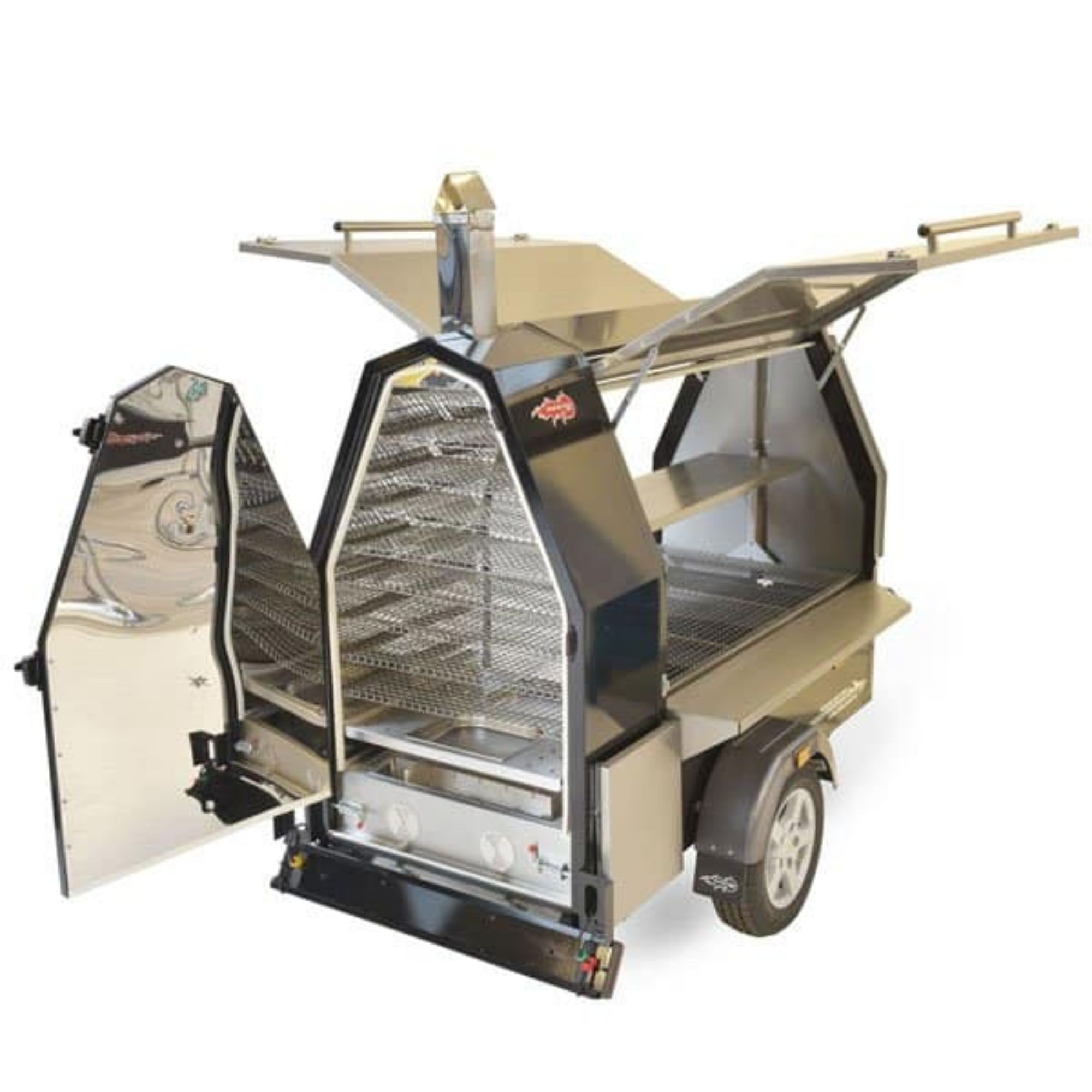 Picture of Trailblazer 600 Streetmaster BBQ Smoker & Grill Trailer