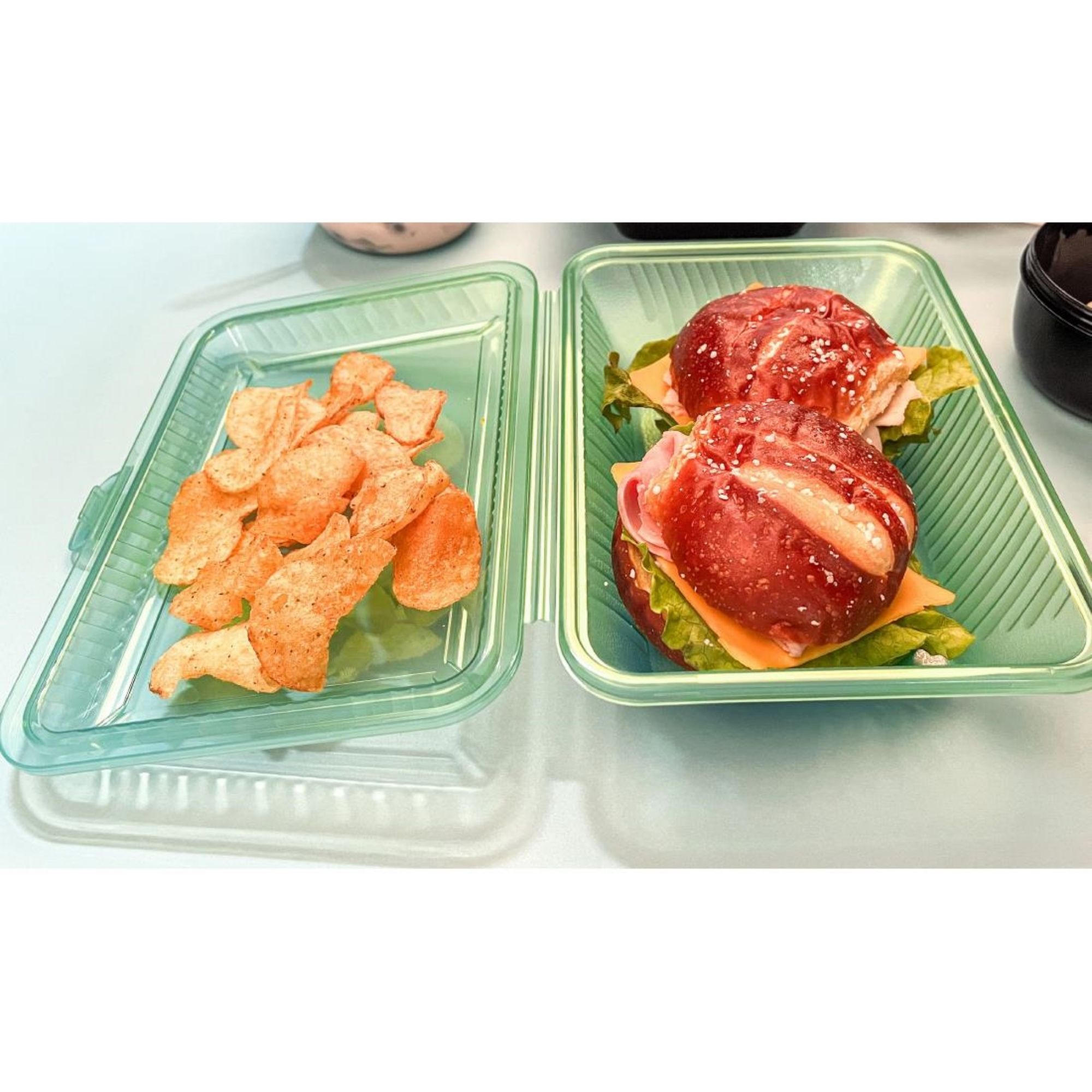 Picture of FSG Returnables Standard Meal Container Jade Green 1000ml (12 Pack)