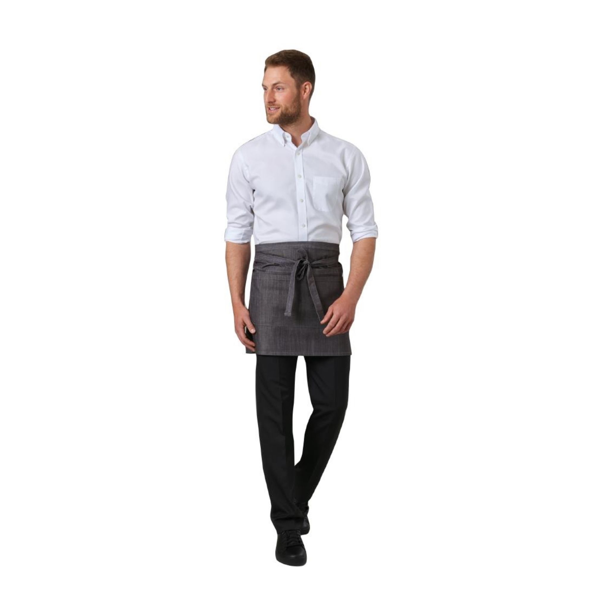 Picture of Brook Taverner Mens Mars Short Leg Black Waiting Trousers Size 46"