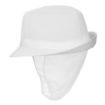 Picture of Trilby Hat with Net Snood White M