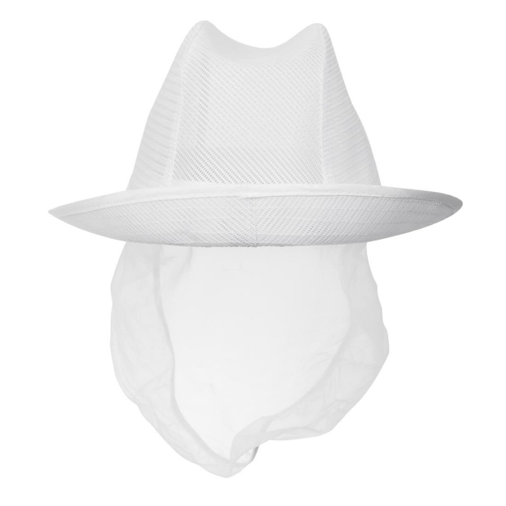 Picture of Trilby Hat with Net Snood White M