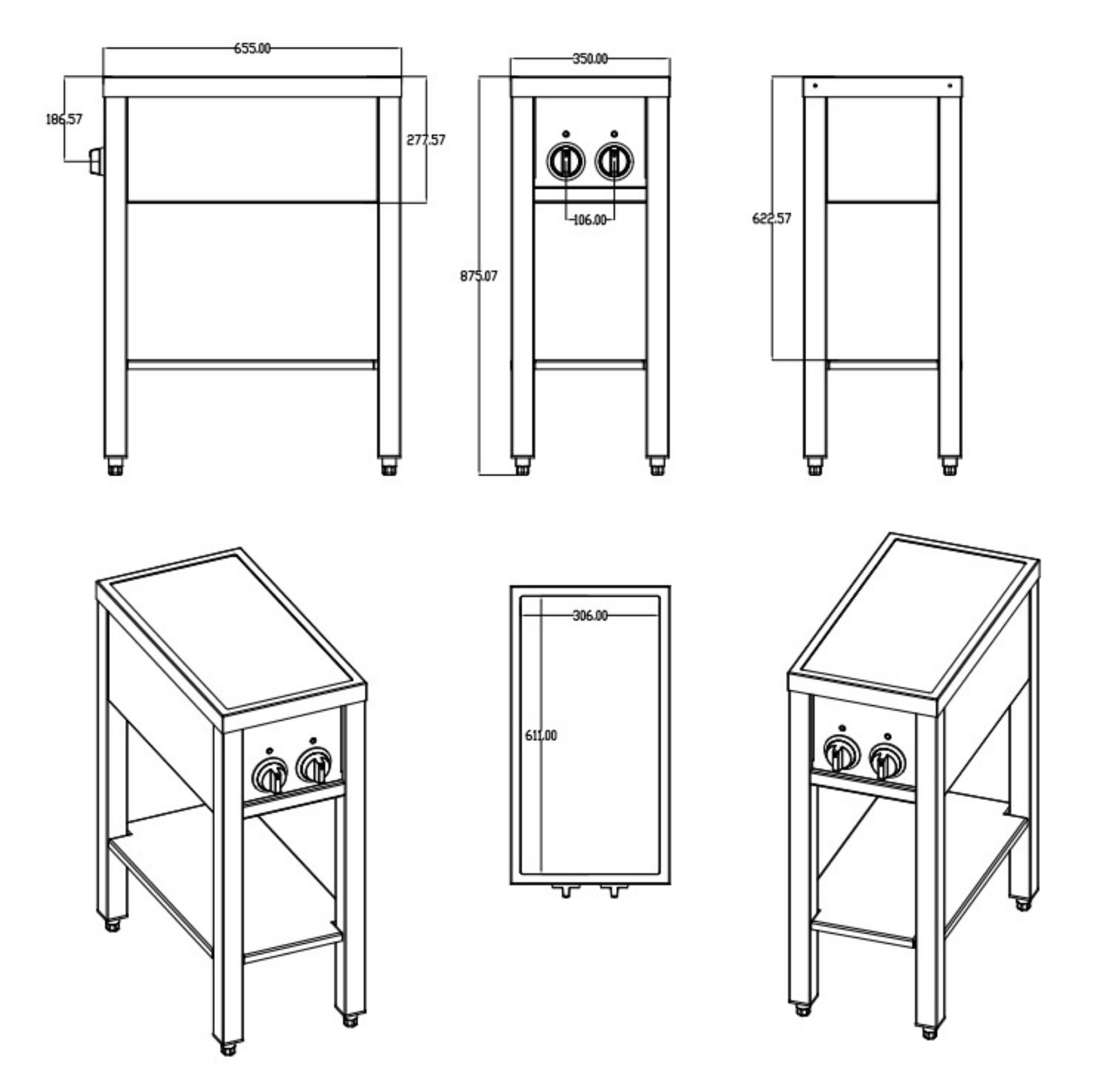 Picture of Bolero Rectangular Folding Table 6ft White