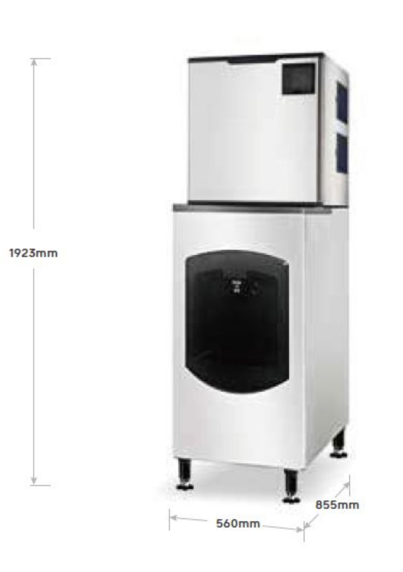 Picture of Polar U-Series 2 Door & 2 Drawer Counter Fridge 242Ltr