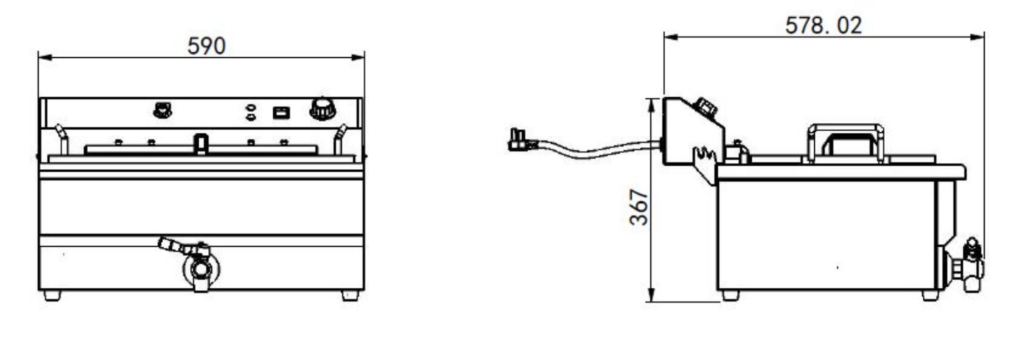Picture of Polar U-Series Double Door Slimline Counter Fridge