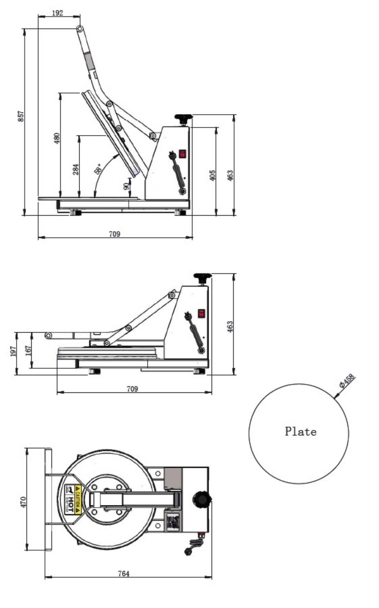 Picture of Polar U-Series Counter Fridge 4 Drawers & 2 Door
