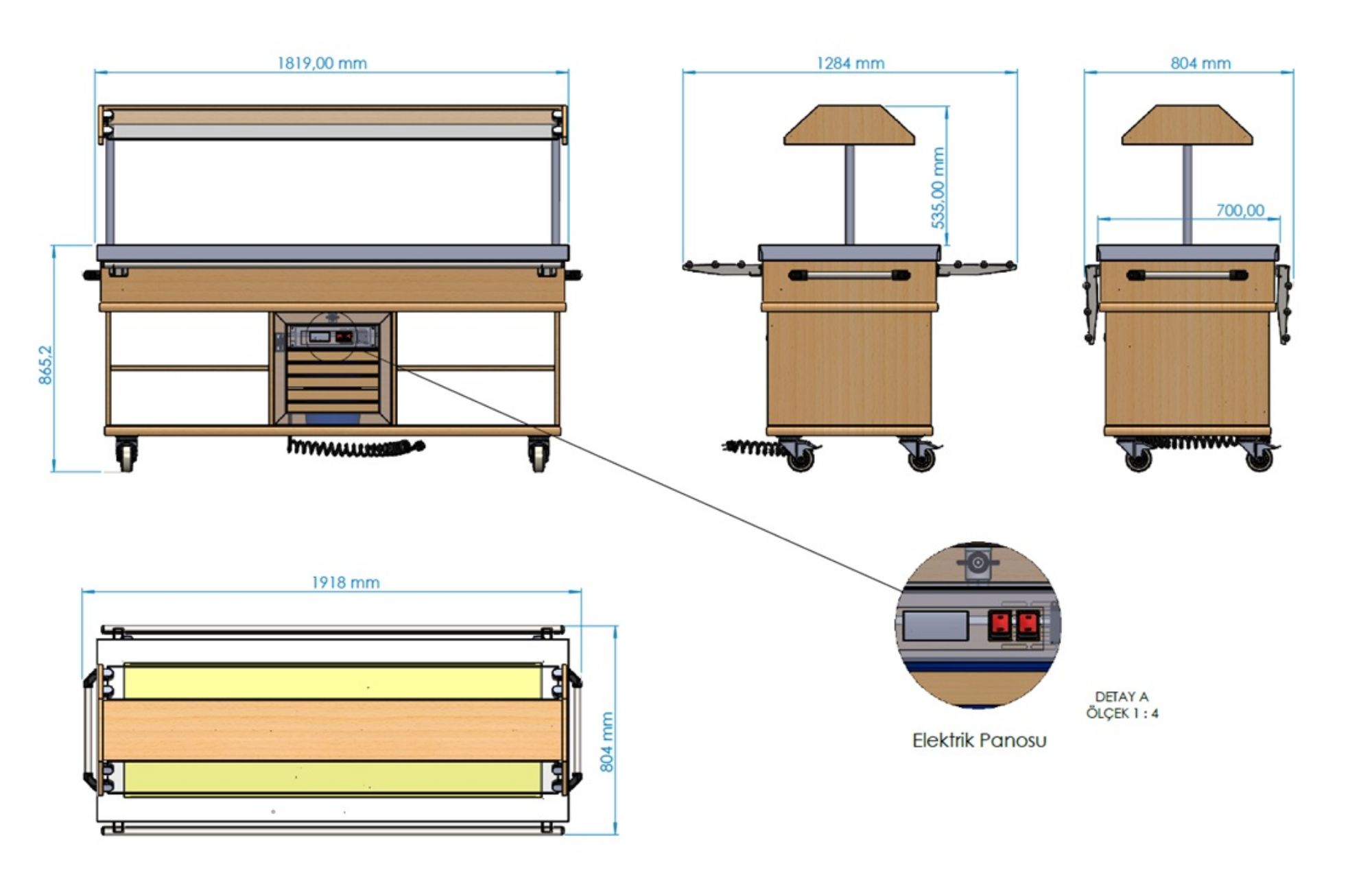 Picture of Vogue Tsuki 4-Piece Knife Set with Sharpener