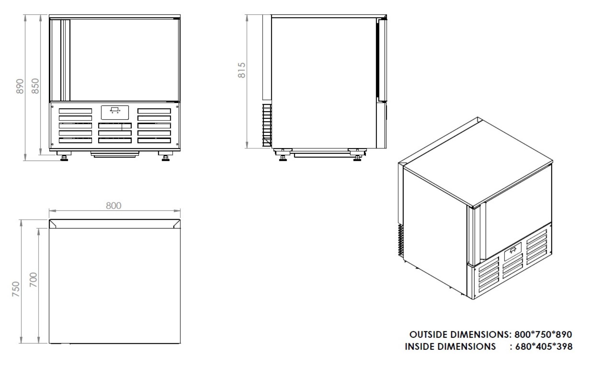Picture of Special Offer Bolero PE Centre Folding Table 6ft with Six Folding Chairs