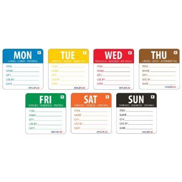 Picture of Vogue Removable Day of the Week 50mm Label Set (3500 Pack)