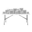 Picture of Bolero Rectangular Centre Folding Table 6ft White