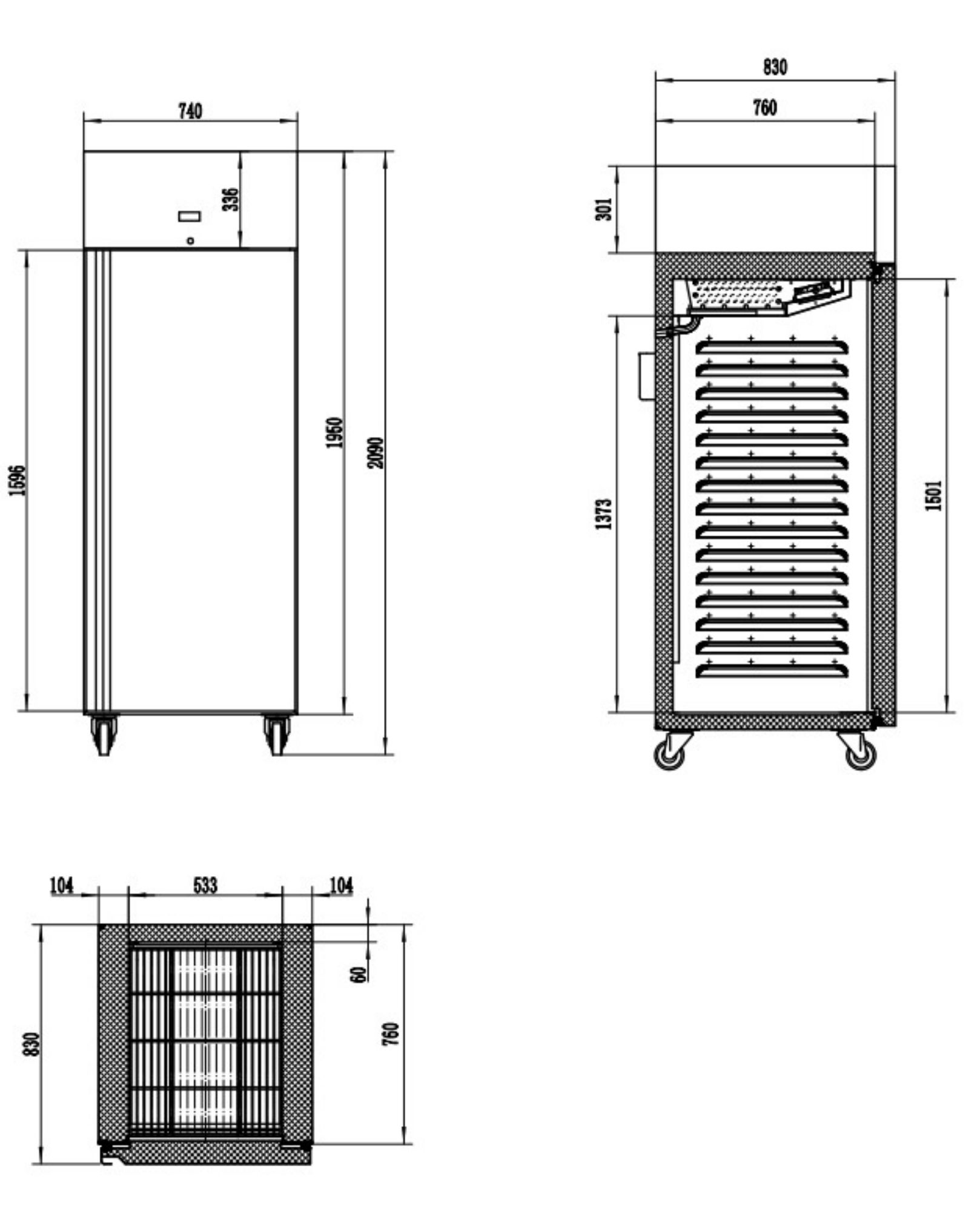 Picture of Amefa Medard De Noblat Shadow Pearl Plates 205mm (6 Pack)